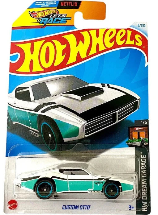 Hot Wheels 2024 #006/250 Custom Otto, white/teal