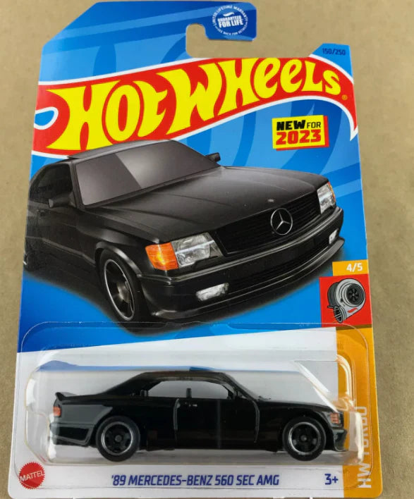 Hot Wheels 2023 #150/250 '89 Mercedes-Benz 560 SEC AMG, black