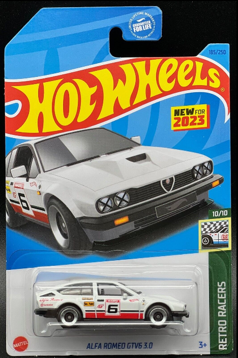 Hot Wheels 2023 #185/250 Alfa Romeo GTV6 3.0, white