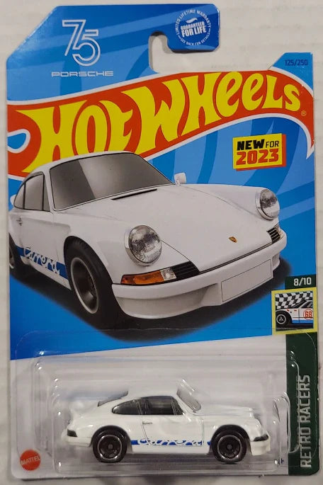 Hot Wheels 2023 #125/250 Porsche 911 Carrera RS 2.7, white