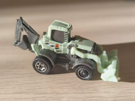 Matchbox 2022 #029/100 MBX Backhoe, national parks mint green