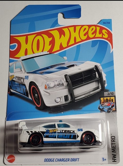 Hot Wheels 2023 #054/250 Dodge Charger Drift Car, white