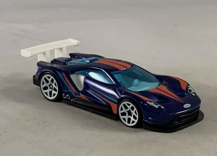 Hot Wheels 2023 Multipack Exclusive 2016 Ford GT Race, NEW/LOOSE, royal blue