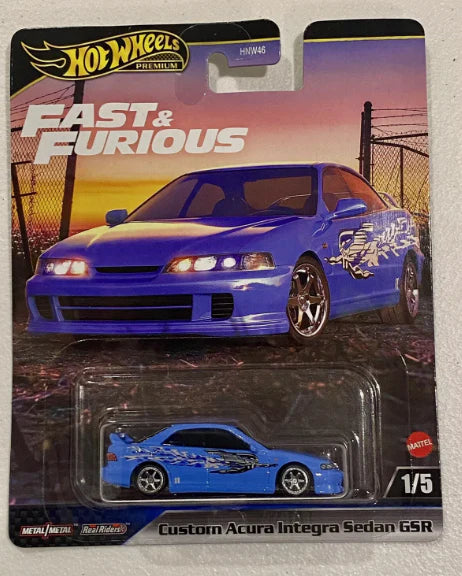 Hot Wheels Premium 2024 Fast & Furious 1/5 Custom Acura Integra Sedan GSR