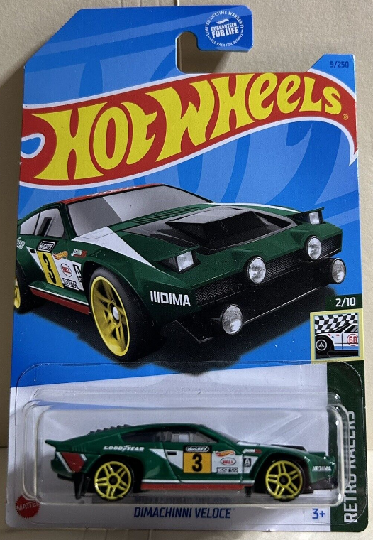 Hot Wheels 2023 #005/250 Dimachinni Veloce, evergreen