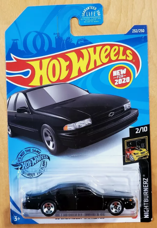 Hot Wheels 2020 #232/250 '96 Chevy Impala SS, black