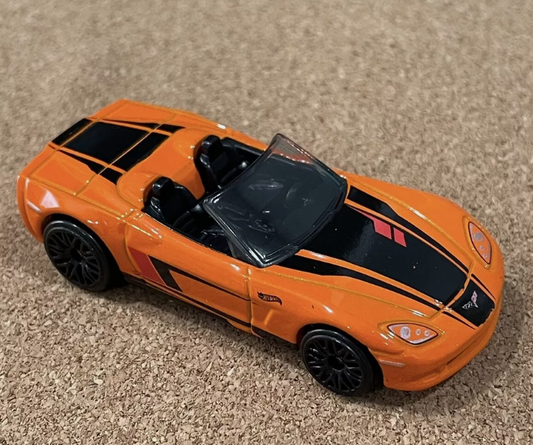 Hot Wheels 2024 #040/250 Corvette C6 Convertible, NEW/LOOSE, orange