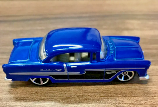 Hot Wheels 2022 #020/250 '55 Chevy, NEW/LOOSE, blue