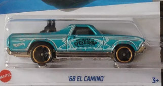 Hot Wheels 2022 #196/250 '68 El Camino, NEW/LOOSE, teal