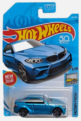 Hot Wheels 2018 #121/365 2016 BMW M2, metallic blue