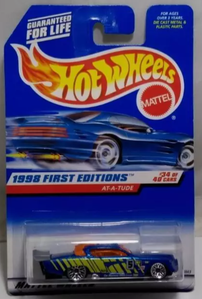 Hot Wheels 1998 First Editions #34/40 At-A-Tude, blue