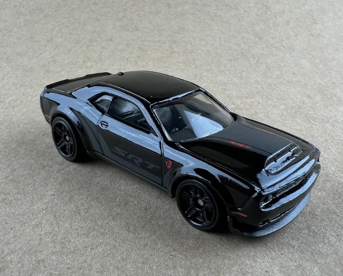 Hot Wheels 2023 #151/250 '18 Dodge Challenger SRT Demon, NEW/LOOSE, black