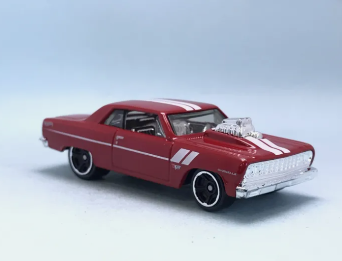 Hot Wheels 2024 #157/250 '64 Chevy Chevelle SS, NEW/LOOSE, red