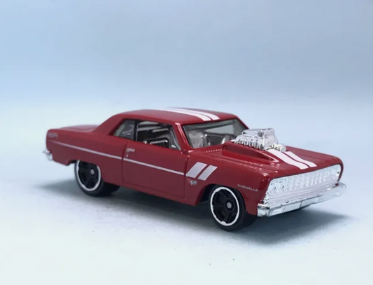Hot Wheels 2024 #157/250 '64 Chevy Chevelle SS, NEW/LOOSE, red