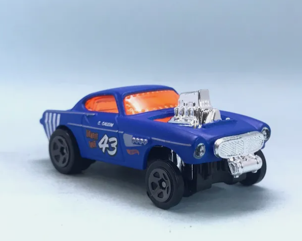 Hot Wheels 2024 #153/250 Volvo P1800 Gasser, NEW/LOOSE, blue