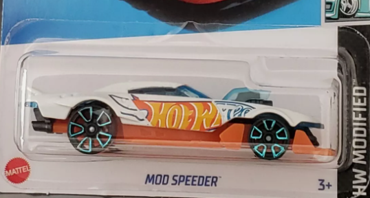 Hot Wheels 2024 #010/250 Mod Speeder, NEW/LOOSE, white