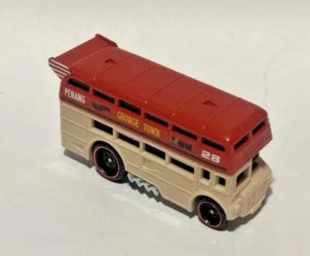 Hot Wheels 2024 #126/250 Trouble Decker, NEW/LOOSE, red/tan