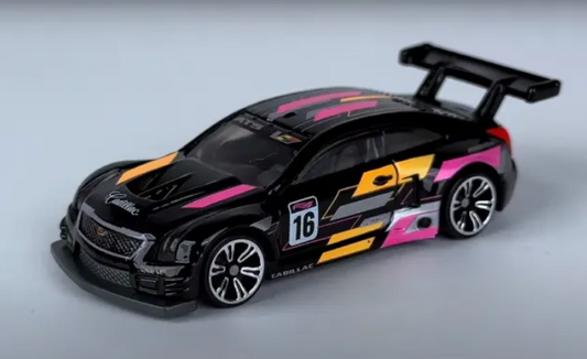 Hot Wheels 2024 Neon Speeders Mix B 8/8 '16 Cadillac ATS-V R, NEW/LOOSE, black