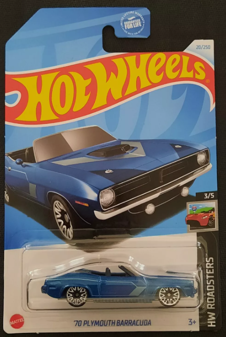 Hot Wheels 2024 #020/250 '70 Plymouth Barracuda, blue