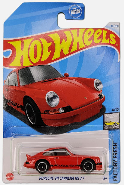 Hot Wheels 2024 #046/250 Porsche 911 Carrera RS 2.7, red