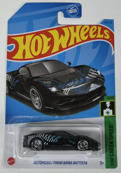 Hot Wheels 2023 #108/250 Automobili Pininfarina Battista, black