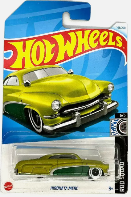 Hot Wheels 2024 #143/250 Hirohata Merc, metalflake apple green
