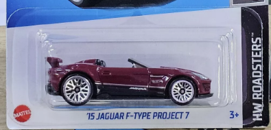 Hot Wheels 2024 #116/250 '15 Jaguar F-Type Project 7, NEW/LOOSE, purple