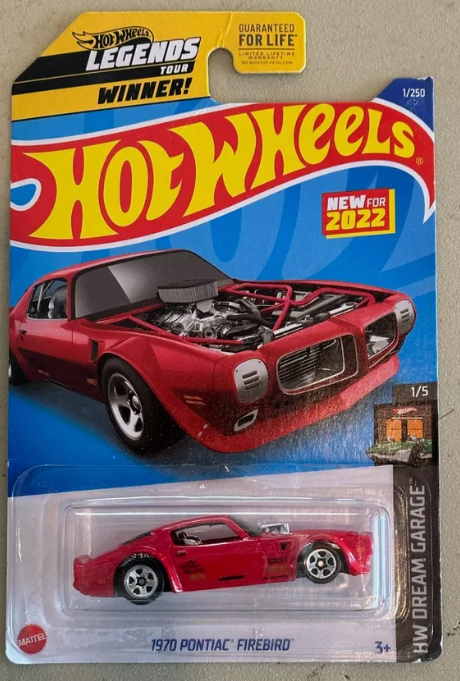 Hot Wheels 2022 #001/250 1970 Pontiac Firebird, red