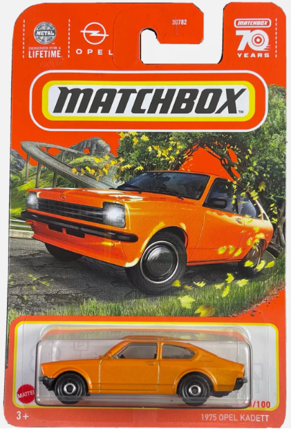Matchbox 2023 #073/100 1975 Opel Kadett, metalflake orange