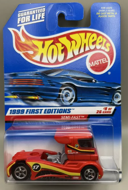 Hot Wheels 1999 First Editions #8/26 Semi-Fast, red
