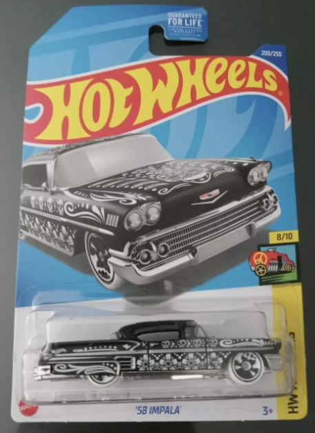 Hot Wheels 2024 #230/250 '59 Chevy Impala, TREASURE HUNT, black