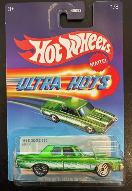 Hot Wheels 2024 Ultra Hots Mix B 1/8, '64 Dodge 330, spectraflame green