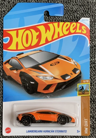 Hot Wheels 2024 #222/250 Lamborghini Huracan Sterrato, orange