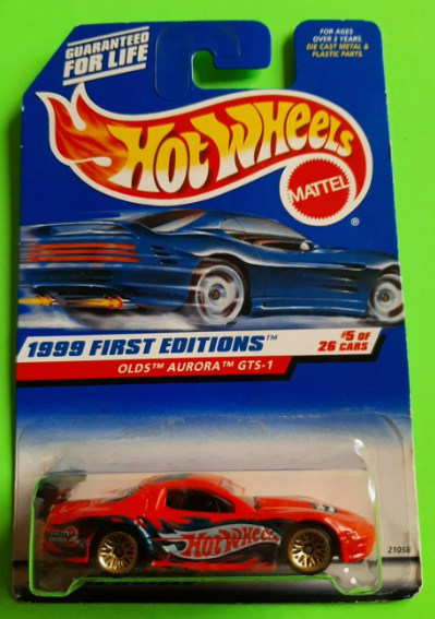 Hot Wheels 1999 First Editions #5/26 Olds Aurora GTS-1, red