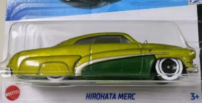 Hot Wheels 2024 #143/250 Hirohata Merc, NEW/LOOSE, metalflake apple green