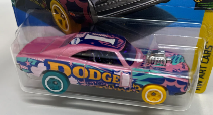 Hot Wheels 2024 #108/250 '70 Dodge Charger R/T, NEW/LOOSE, pink