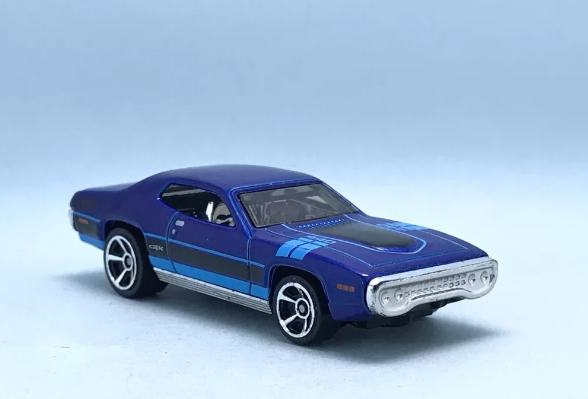 Hot Wheels 2023 #166/250 '71 Plymouth GTX, NEW/LOOSE, blue