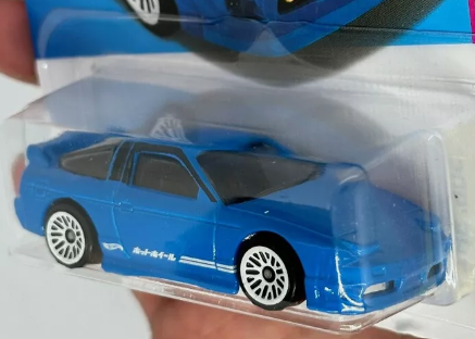 Hot Wheels 2024 #211/250 '96 Nissan 180SX Type X, NEW/LOOSE, blue