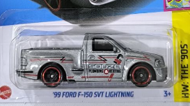 Hot Wheels 2024 #210/250 '99 Ford F-150 SVT Lightning, NEW/LOOSE, silver