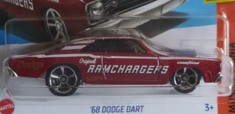 Hot Wheels 2024 #142/250 '68 Dodge Dart, NEW/LOOSE, dark red