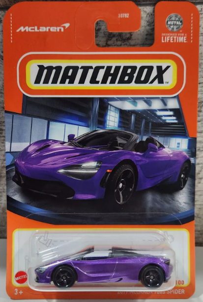 Matchbox 2024 #085/100 2019 McLaren 720S Spider, purple