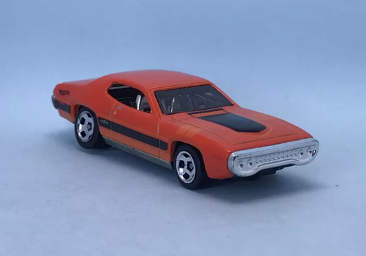 Hot Wheels 2023 #166/250 '71 Plymouth GTX, NEW/LOOSE, orange