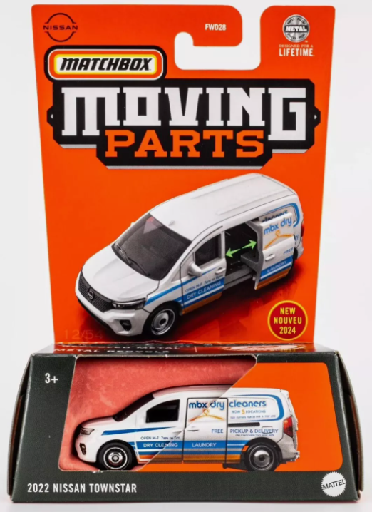 Matchbox 2024 Moving Parts 2022 Nissan Townstar, white