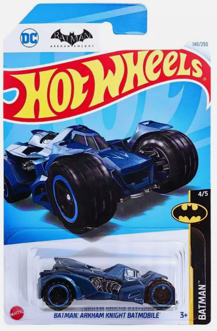 Hot Wheels 2024 #149/250 Batman: Arkham Knight Batmobile, blue