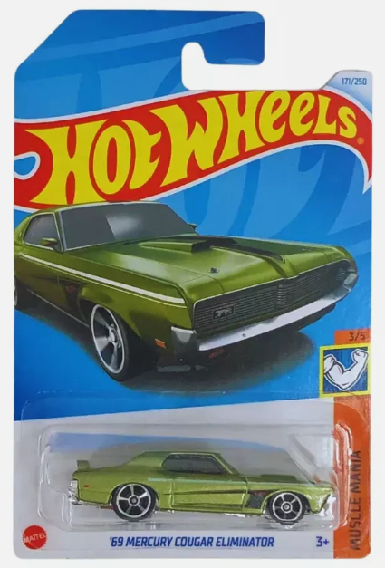 Hot Wheels 2024 #171/250 '69 Mercury Cougar Eliminator, green