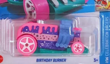 Hot Wheels 2024 #146/250 Birthday Burner, NEW/LOOSE, pink