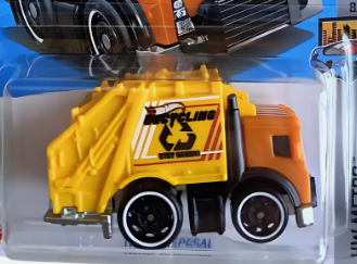 Hot Wheels 2024 #160/250 Total Disposal, NEW/LOOSE, orange