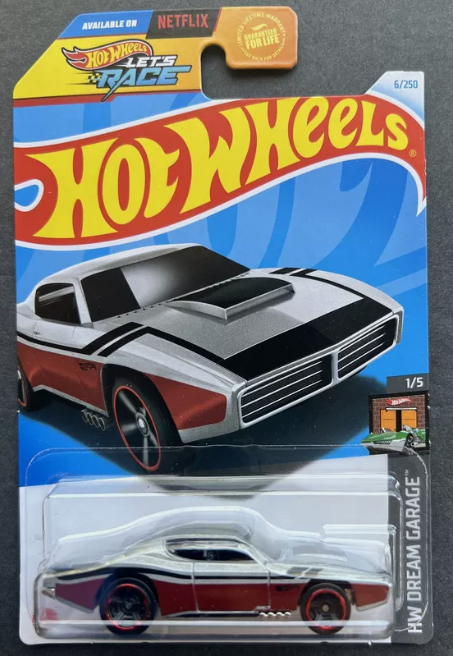 Hot Wheels 2024 #006/250 Custom Otto, KROGER EXCLUSIVE, silver/oxblood