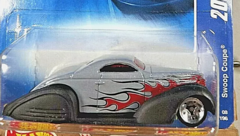 Hot Wheels 2008 #51/196 Swoop Coupe, NEW/LOOSE, grey