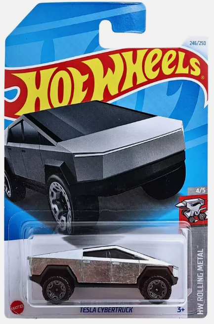 Hot Wheels 2024 #246/250 Tesla Cybertruck, silver